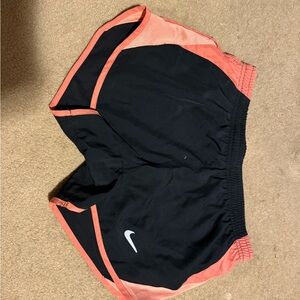 Nike Black and Pink Athletic Shorts with Dynamic Design